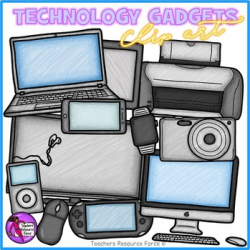 Technology clip art: gadgets for the office / classroom