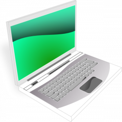 Laptop White Green | Free Images at Clker.com - vector clip art ...