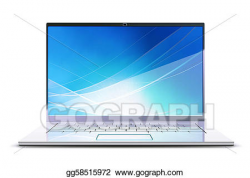 Vector Art - Modern laptop. Clipart Drawing gg58515972 - GoGraph