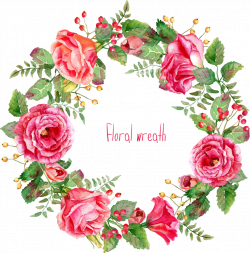 Free Watercolor Floral Wreath PNG - peoplepng.com