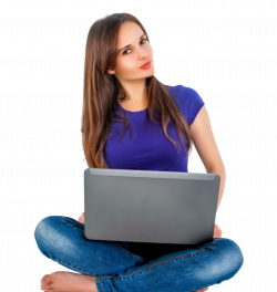 Women Sitting With Laptop PNG Image - PurePNG | Free transparent CC0 ...