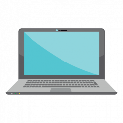 Flat laptop icon design - Transparent PNG & SVG vector