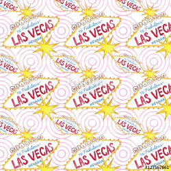 Las Vegas Seamless Pattern Casino Background Illustration ...