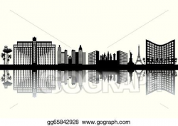 Vector Art - Las vegas skyline. Clipart Drawing gg65842928 ...
