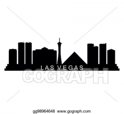 Vector Stock - Las vegas skyline. Clipart Illustration ...