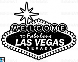 Las Vegas sign - Clipart / Cutting Files Svg Png Jpg Dxf Studio Digital  Graphic Design Instant Download Commercial Use game city icon 01051c
