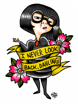 A tattoo design featuring the fashionista from the Incredibles ...