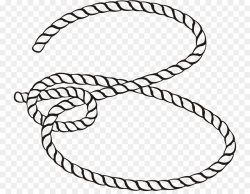 Download rope black and white clipart Rope Clip art | Lasso ...