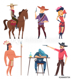 Cowboys characters. Wildlife western texas sheriff and ...