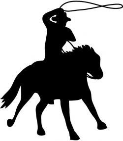 Western cowboy with lasso | SILHOUETTES (no pin limits ...