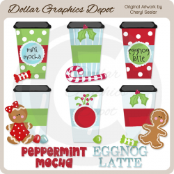 Christmas Espresso - Clip Art - $1.00 : Dollar Graphics ...
