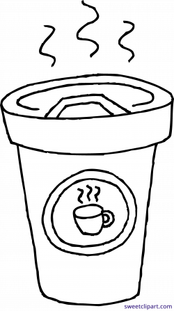 Coffee Cup Coloring Page 0 Clipart - Sweet Clip Art