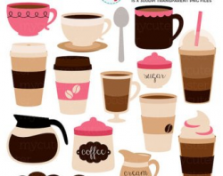 Coffee clipart | Etsy