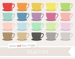 Teacup Clipart, Tea Cup Cup Clip Art Coffee Cup Latte Cappuccino Drink  Beverage Espresso Cute Digital Graphic Design Small Commercial Use