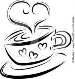 love the steam in a heart shape ♥ over a coffee cup or tea ...