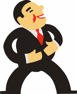Clipart - Laughing man