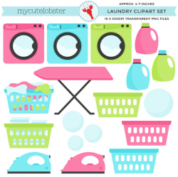 Laundry Clipart Set clip art set of laundry washing