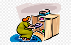 Women Clipart Laundry - Put Away - Png Download (#3950139 ...