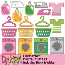 Planner sticker clip art - Laundry day clipart