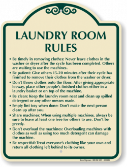 Laundromat Rules Sign Awesome Laundry Rules Signs Siudy Inspiration ...