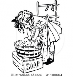 Laundry Clipart #1180664 - Illustration by Prawny Vintage