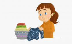 Pioneer Clipart Folding Clothes - Someone Wearing Clean ...