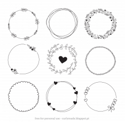 Displaying Hand Drawn Wreaths Curlymade.blogspot.pt.png | crafts ...