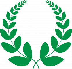Clipart - Green Laurel Wreath