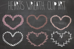 Check out Hearts Laurel Wreath Clipart by lunalexx on ...