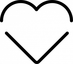 Heart Shape Of Two Lines Svg Png Icon Free Download (#34981 ...