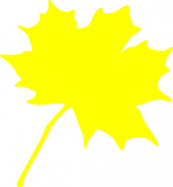 Yellow Leaf Clip Art at Clker.com - vector clip art online, royalty ...