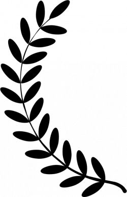 Clipart - Laurel wreath single twig