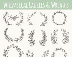 Olive Branches & Sprigs Clip Art // Photoshop by ...
