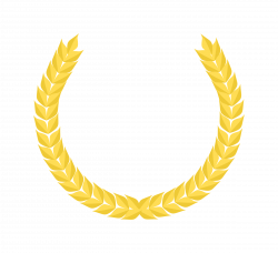 Clipart - Couronne de laurier dorée - Golden Laurel Wreath