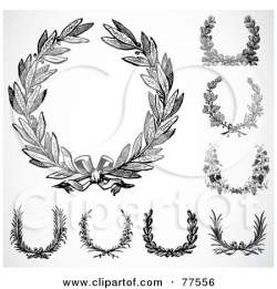 Black-And-White-Laurel-Wreaths. Designing/ideas of new ...
