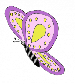 Purple Yellow Butterfly Clip Art at Clker.com - vector clip art ...