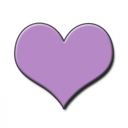 Free Low Resolution Clipart Graphic of a Lavender Heart ...