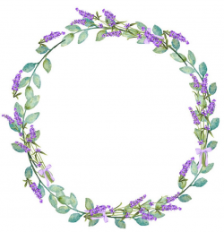 Lavender Clipart Lavender Wreath Purple Wreath Floral Wreath