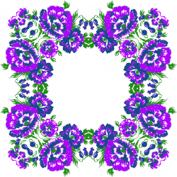 Clipart - Floral Wreath Frame Variation 2