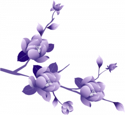 Transparent Painted Large Purple Flower Clipsrt | ClipArt ...