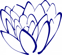 Navy Blue Lotus Clip Art at Clker.com - vector clip art online ...