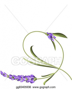 EPS Vector - Bend single flower. Stock Clipart Illustration ...