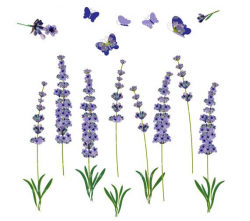 Flower clip art, vintage lavender, botanical flowers ...