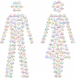 Clipart - Prismatic Gender Equality Male And Female Figures 3 No ...