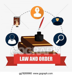 Vector Art - Law and order design. Clipart Drawing ...