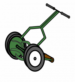 Lawn Mower Clip Art - Push Lawn Mower Cartoon - lawn mower ...