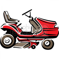 red riding lawnmower clipart. Royalty-free clipart # 384993
