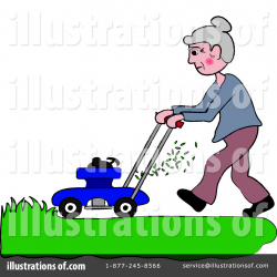 Lawn Mowing Clipart #94205 - Illustration by Pams Clipart