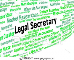 Drawing - Legal secretary represents clerical assistant and ...