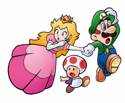 Peach, Toad, Luigi - Super Mario Bros 3 | Super Mario Brothers ...